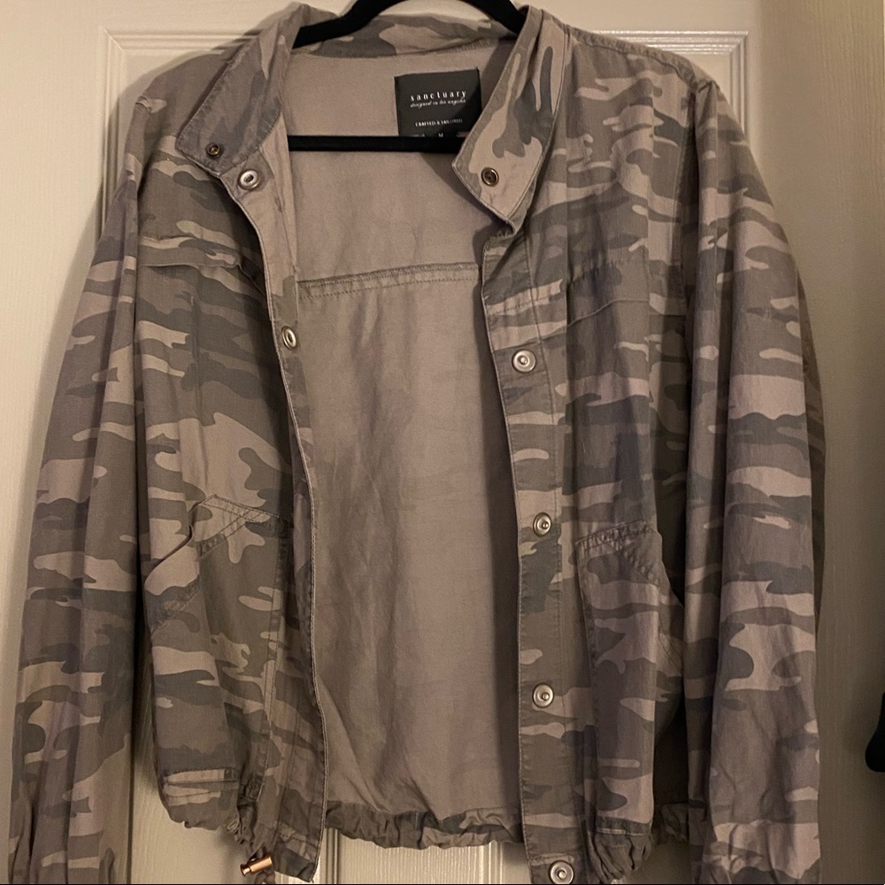 Army print jacket - Picture 2 of 8